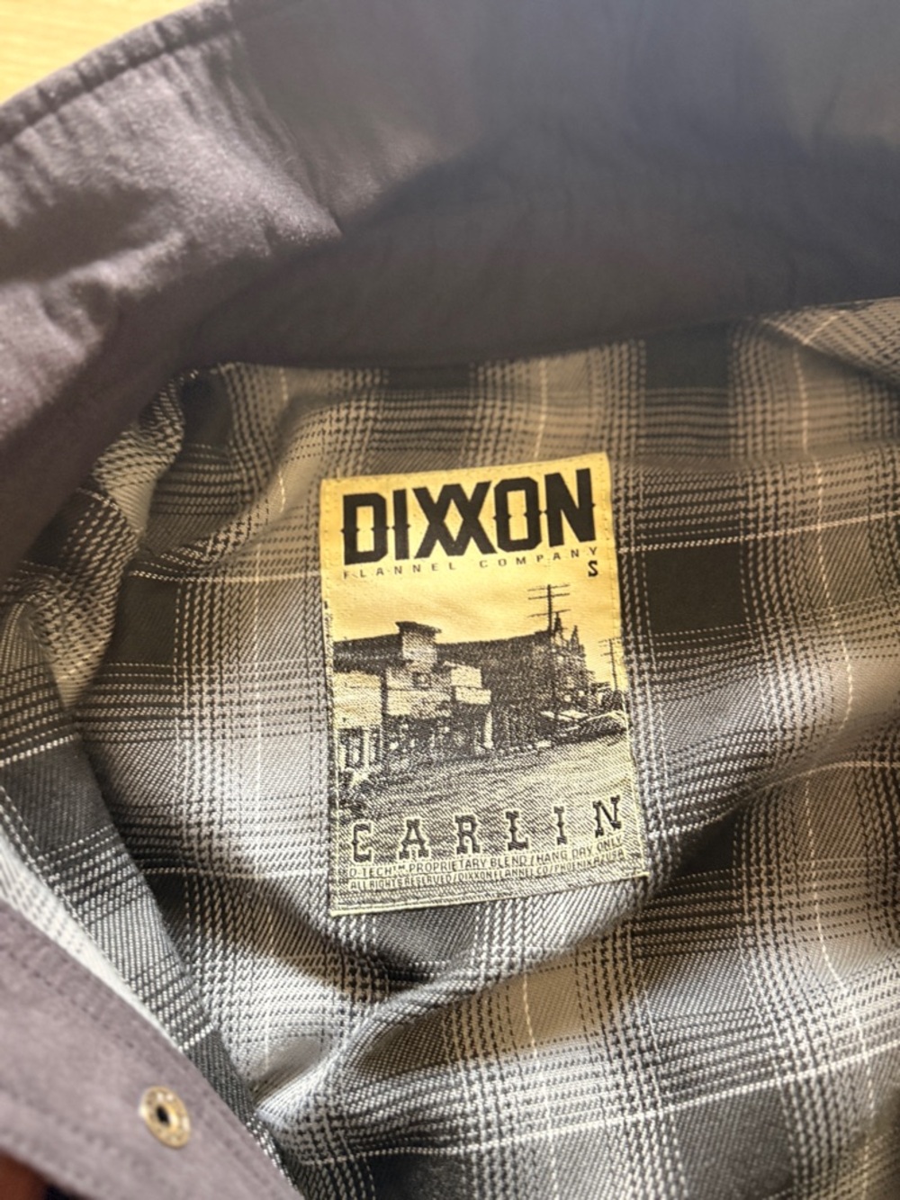 DIXON Plaid Flannel-Lined Jacket - Gray and Black